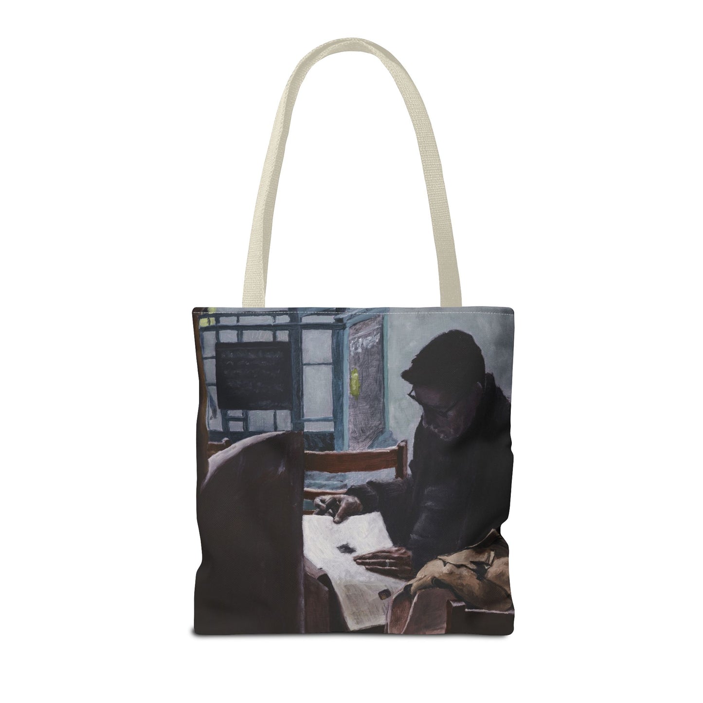 "The Man In The Cigar Shop" Painting - Tote Bag