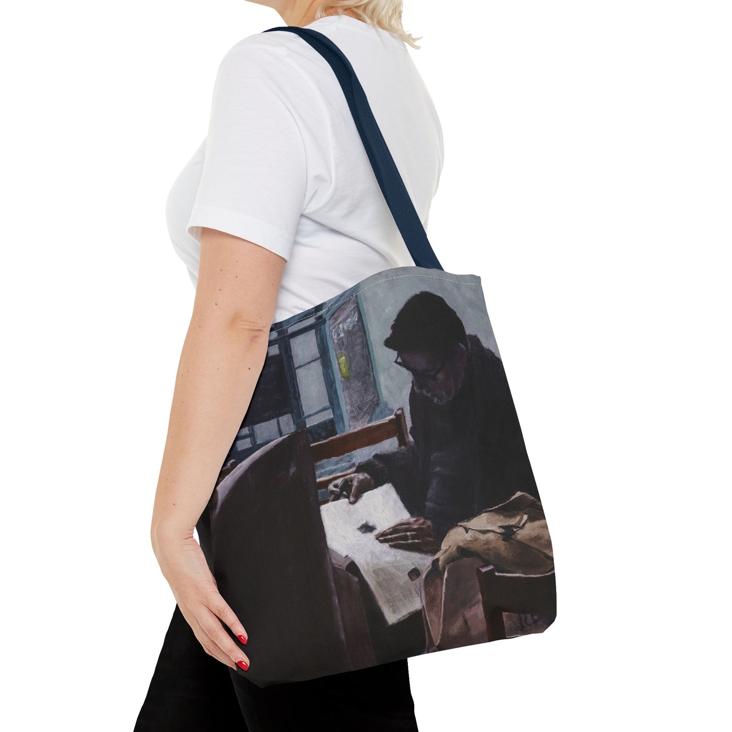 "The Man In The Cigar Shop" Painting - Tote Bag