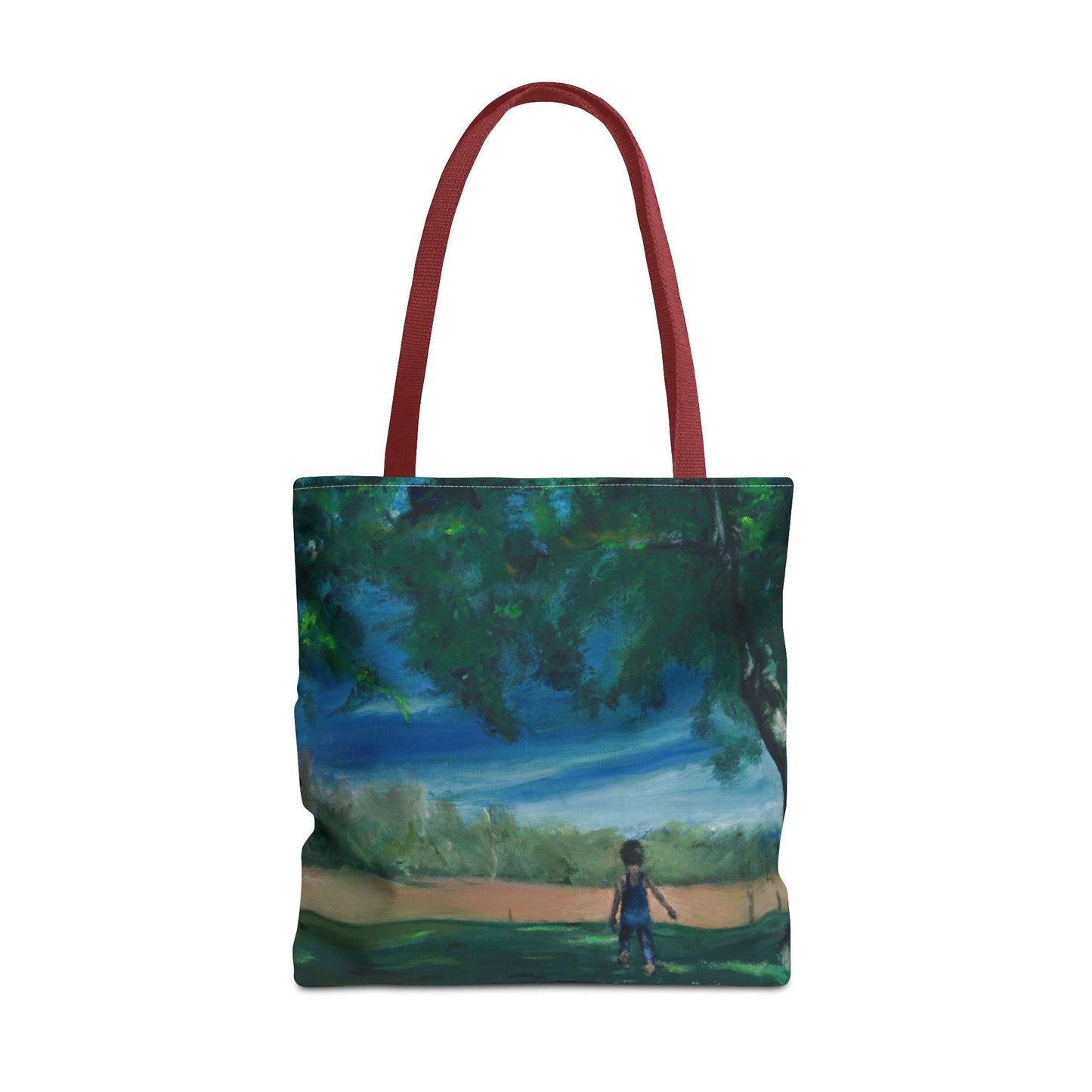 "The Boy In The Field" Painting - Tote Bag