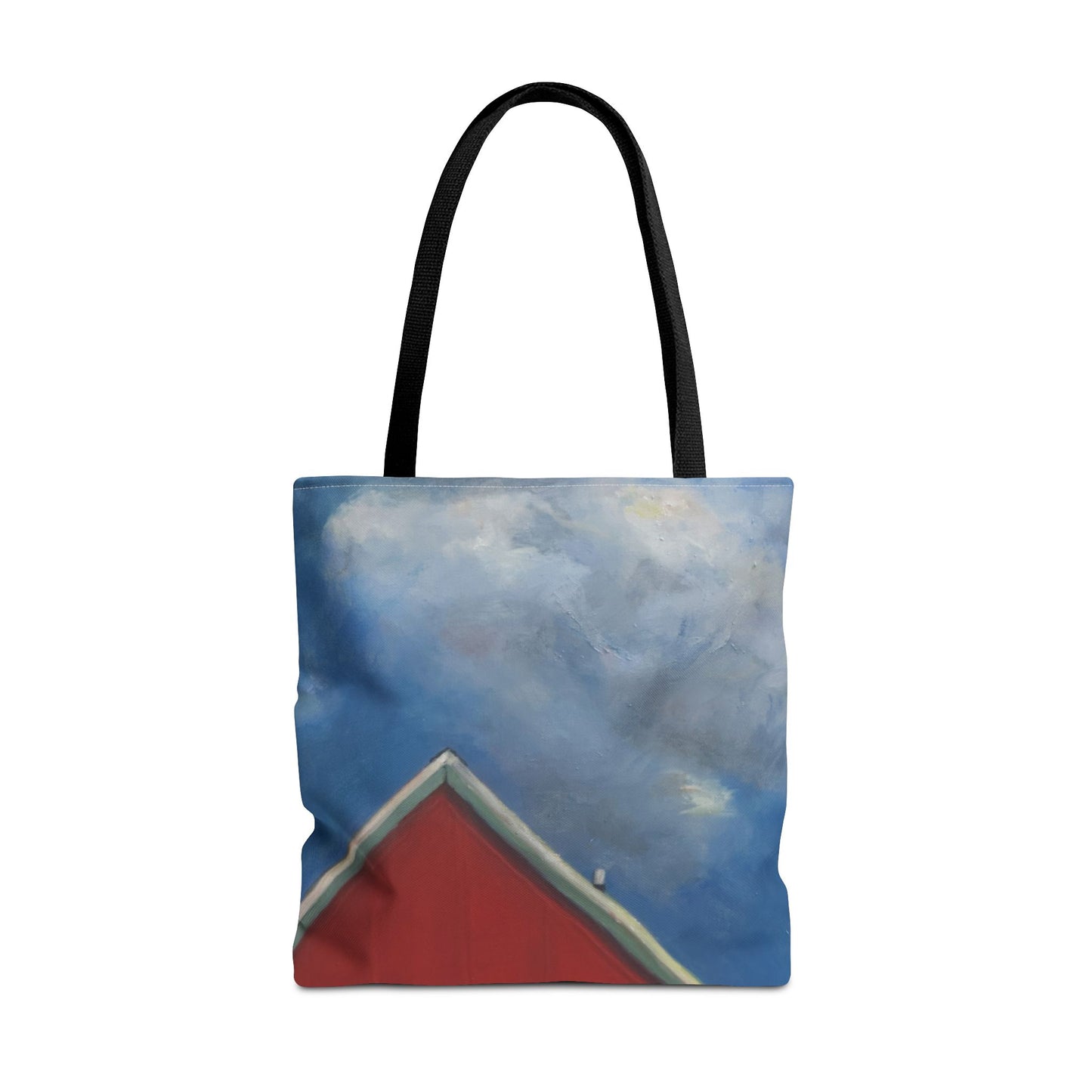 "The Red On The Blue" Painting - Tote Bag